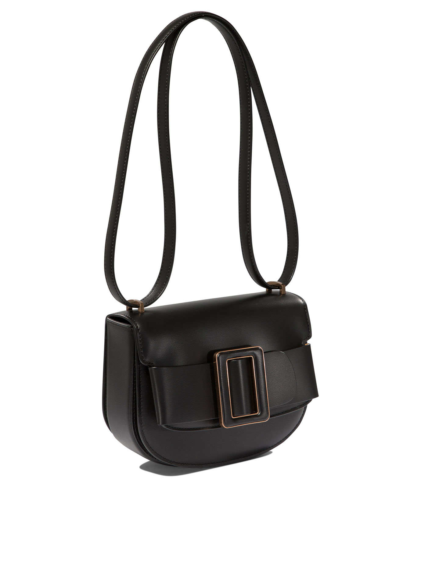 BOYY Black   Buckle Saddle shoulder bag